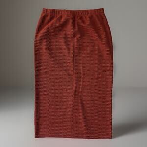 Stussy Maxi Skirt Women's Medium Orange Streetwear Glam Boho New York